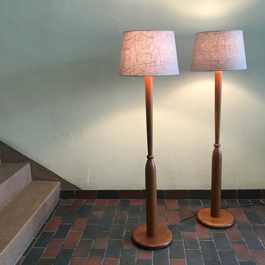 Teak Floor Lamp