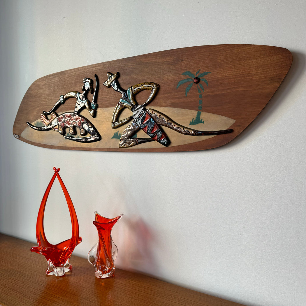 Maurice Chalvignac Ceramic + Wood Art
