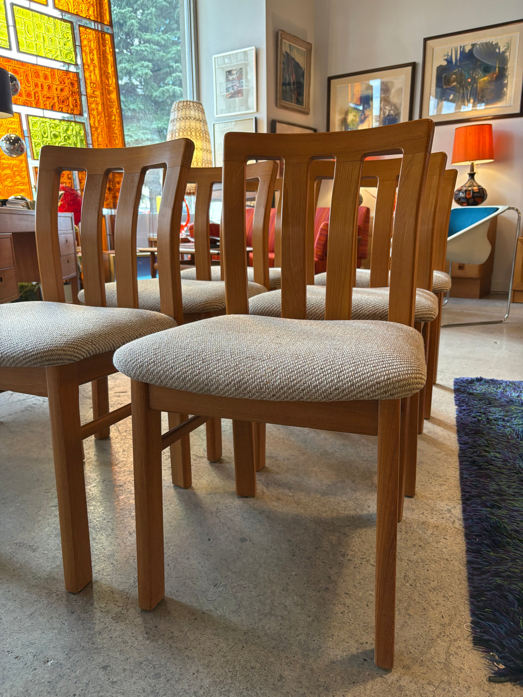 Set of 6 Teak RS Associates Dining Chairs