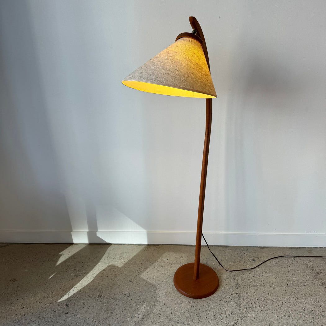 Teak Arch Floor Lamp