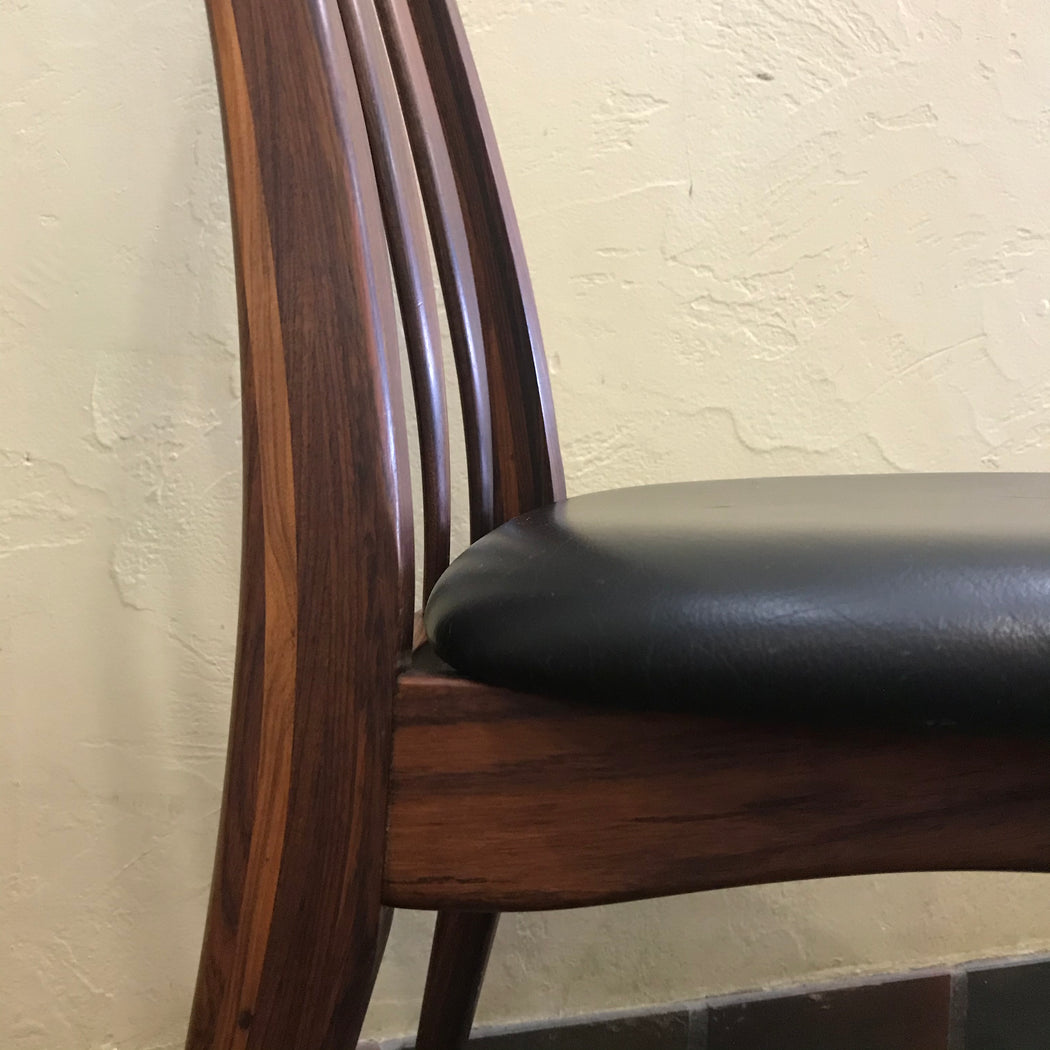 Set of Four Eva Rosewood Dining Chairs