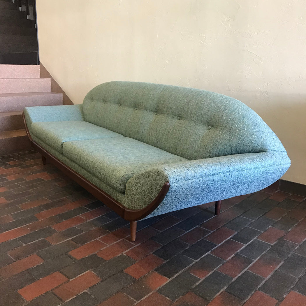 SOLD • Atomic Teal Sofa