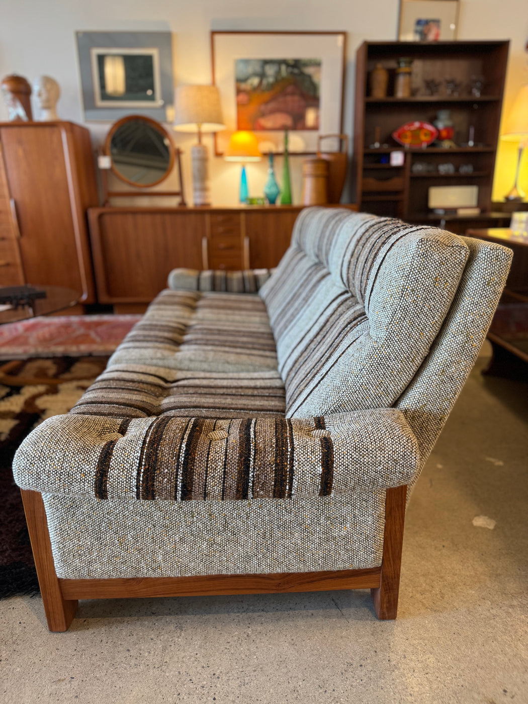 70s Teak Frame Sofa