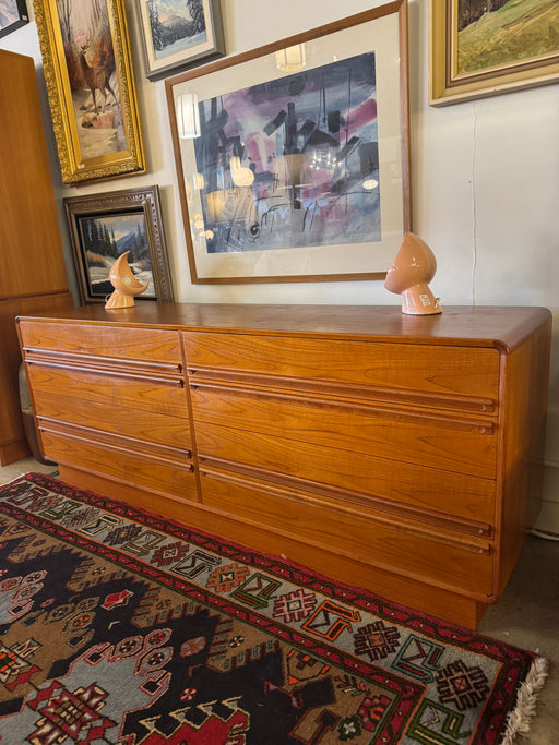 Danish Teak 8 Drawer Dresser