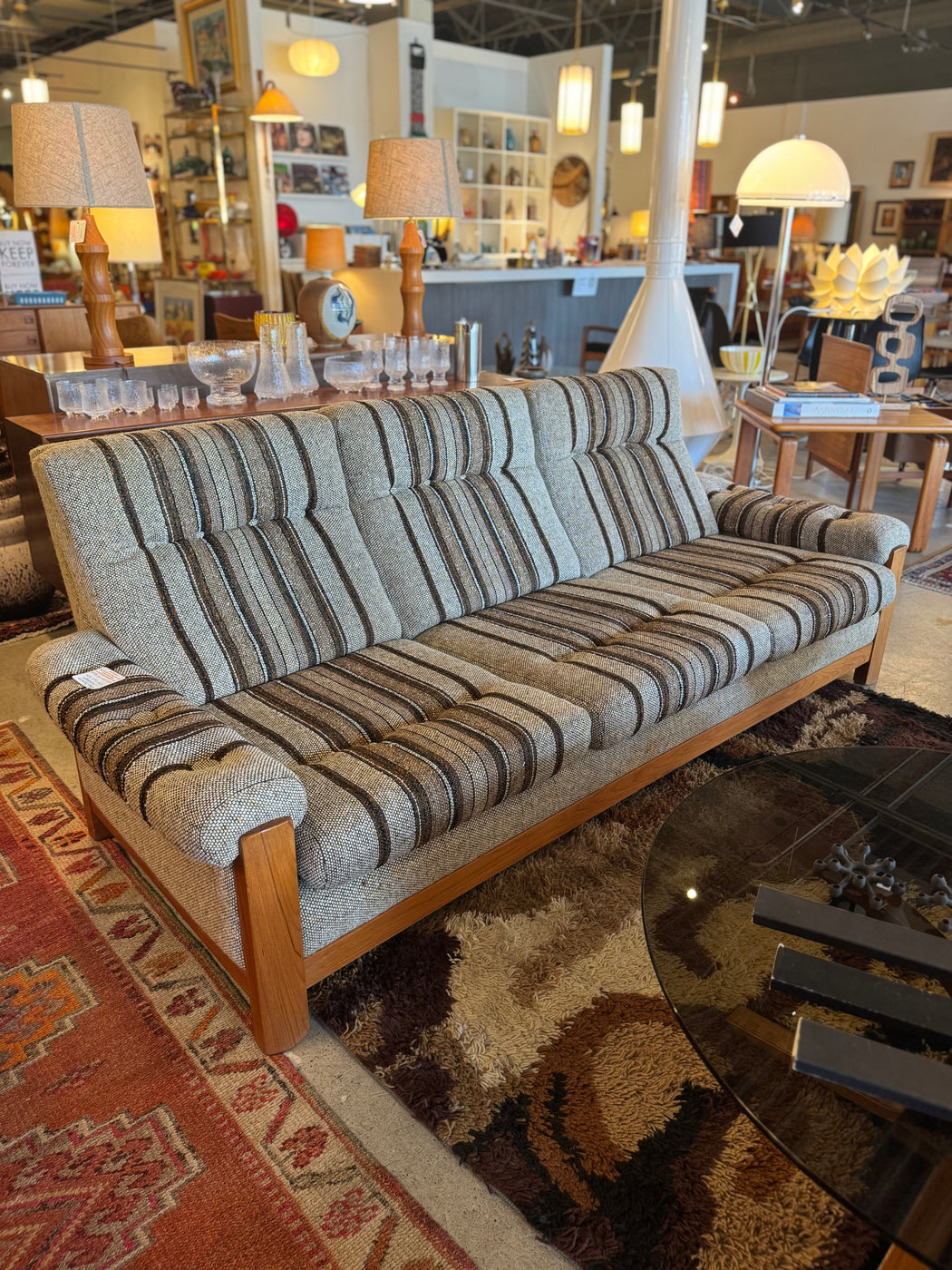 70s Teak Frame Sofa
