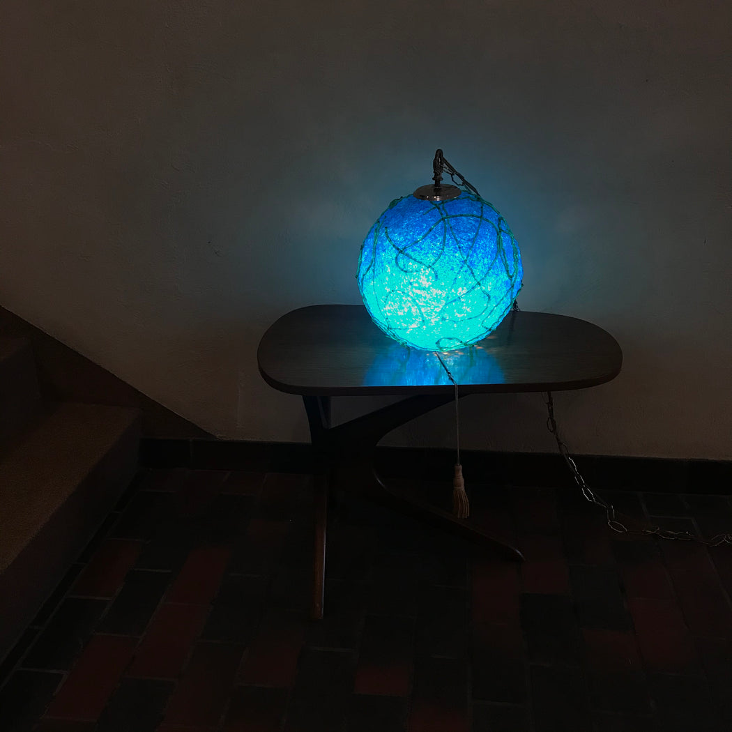 Blue Green Spaghetti Swag Lamp