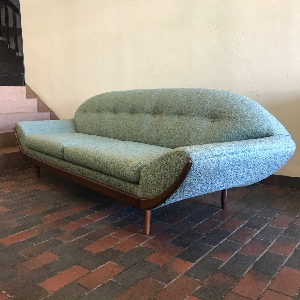 SOLD • Atomic Teal Sofa