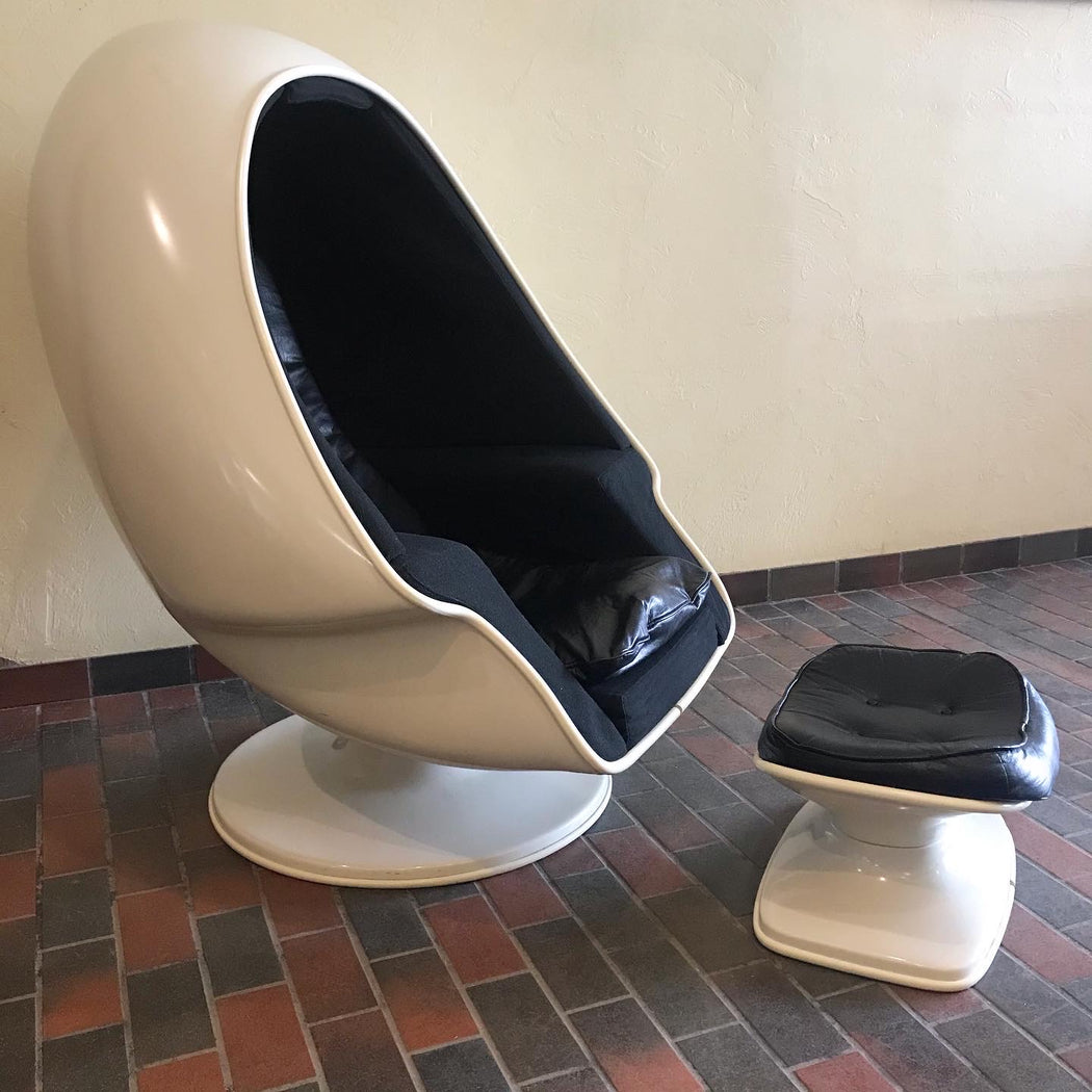 Lee West Egg Chair + Ottoman