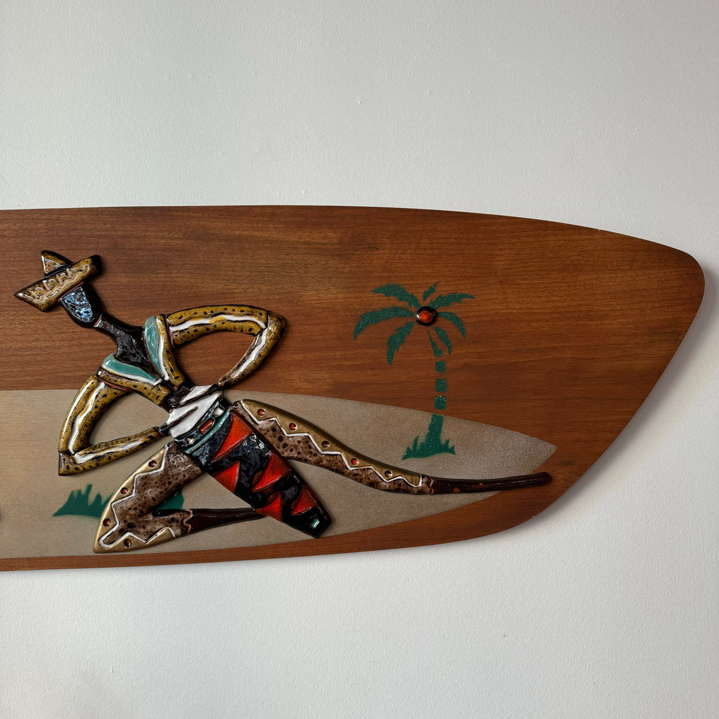 Maurice Chalvignac Ceramic + Wood Art