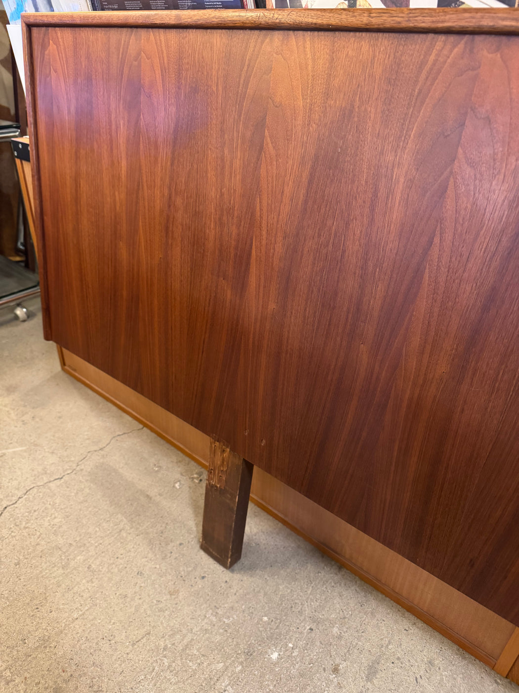SALE • Vintage Walnut Headboard