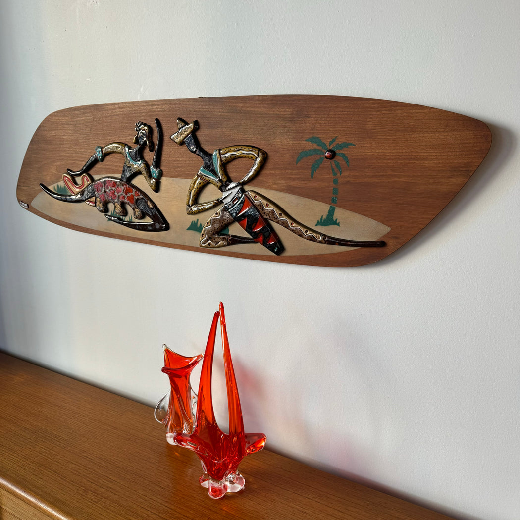 Maurice Chalvignac Ceramic + Wood Art