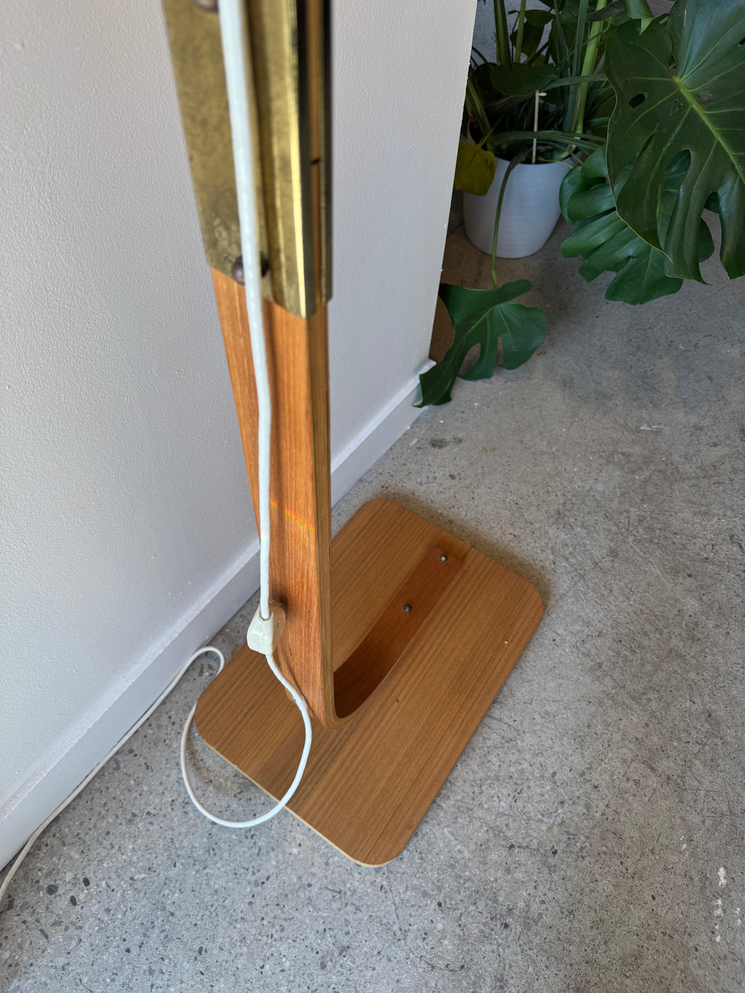 70s Bentwood Floor Lamp