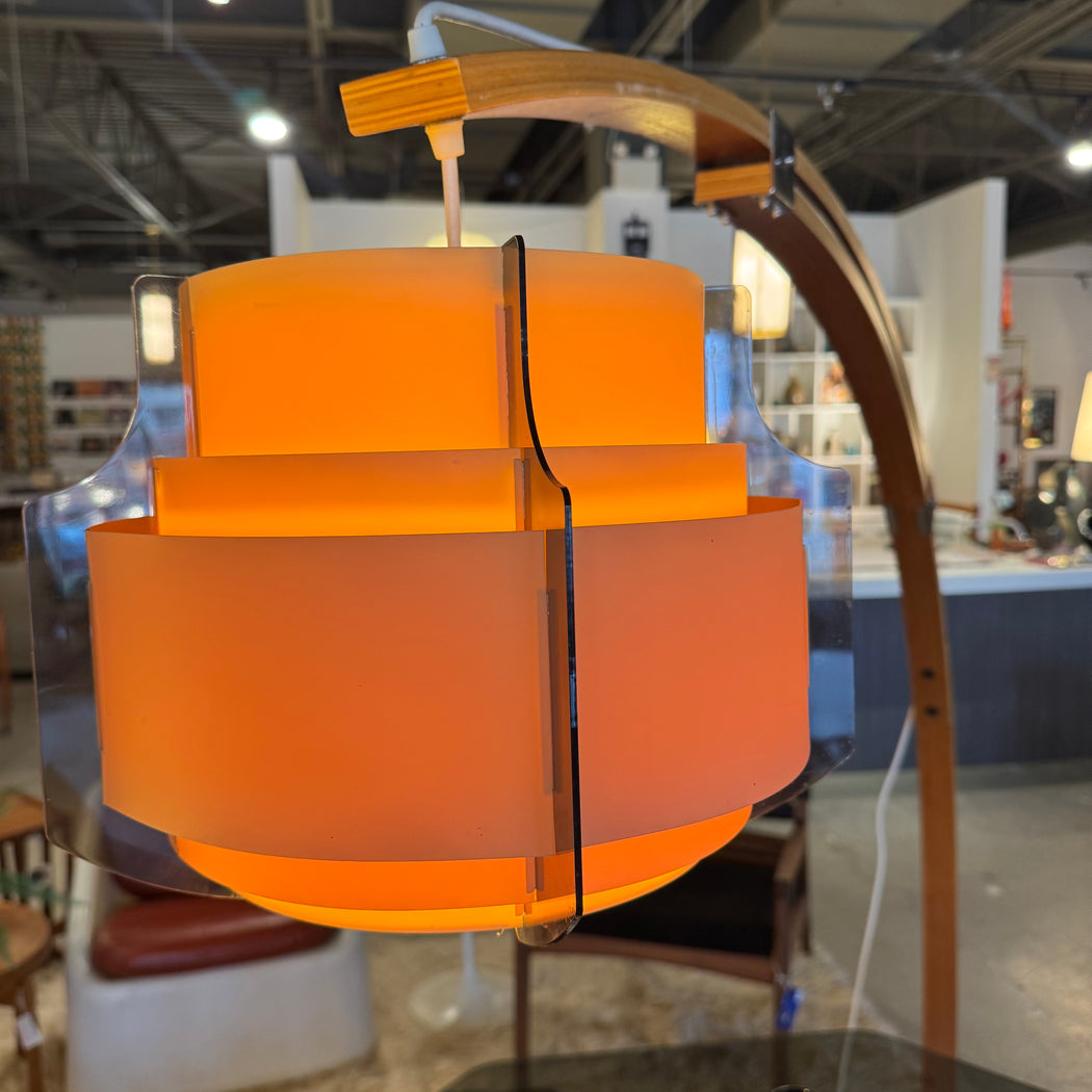 70s Bentwood Arc Lamp