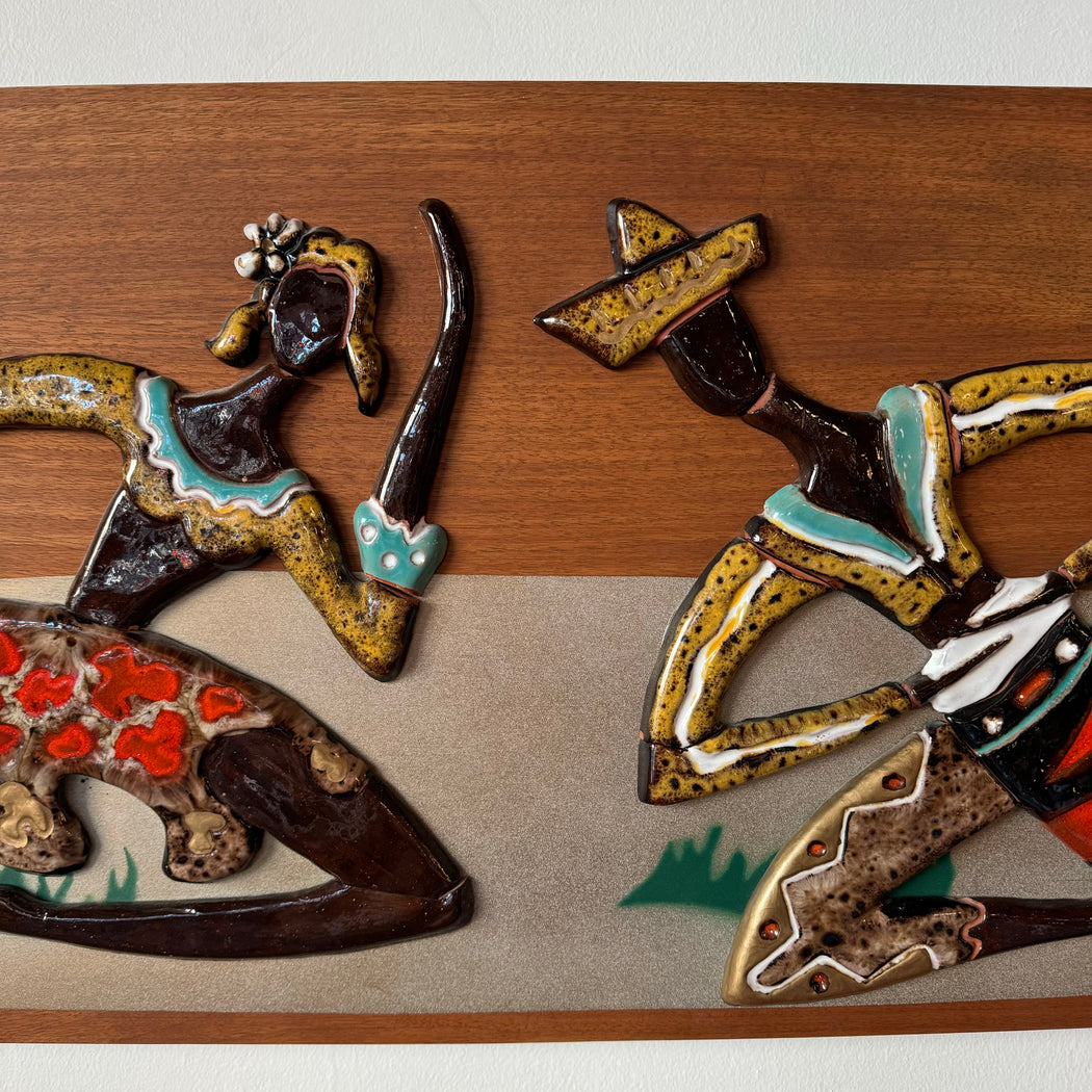 Maurice Chalvignac Ceramic + Wood Art
