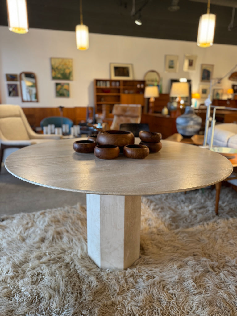 Italian Travertine Table イタリア ビンテージ テーブル SALE • 1990s Italian Travertine Table — BEX Vintage