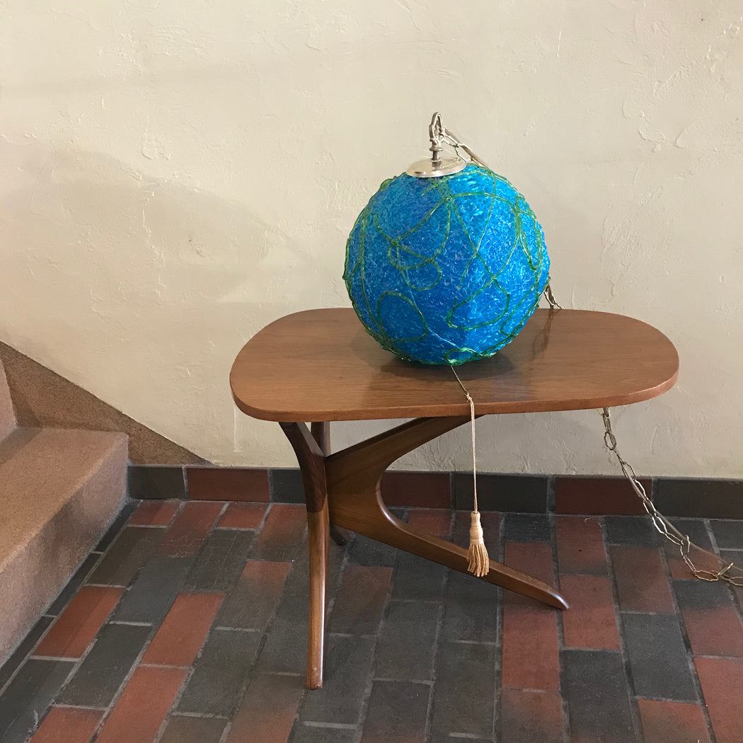 Blue Green Spaghetti Swag Lamp