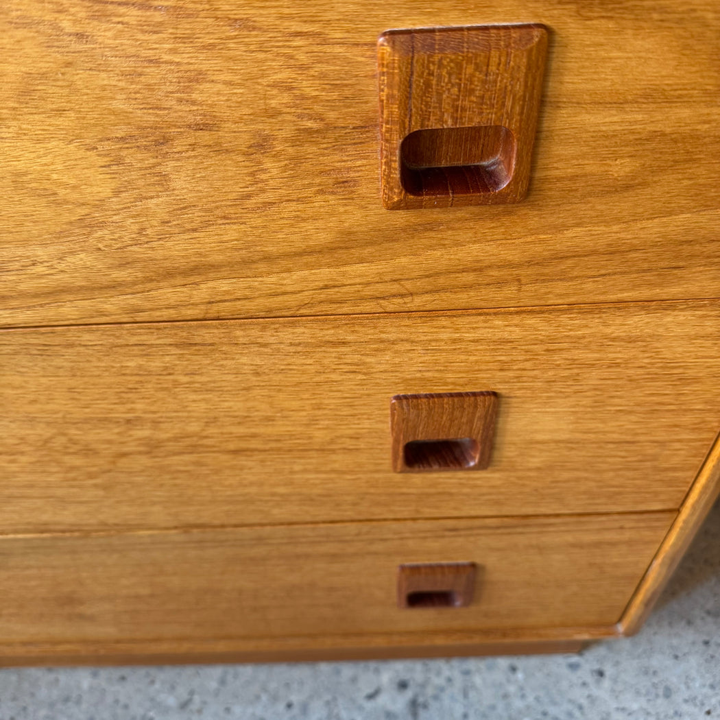 Teak Six Drawer Dresser