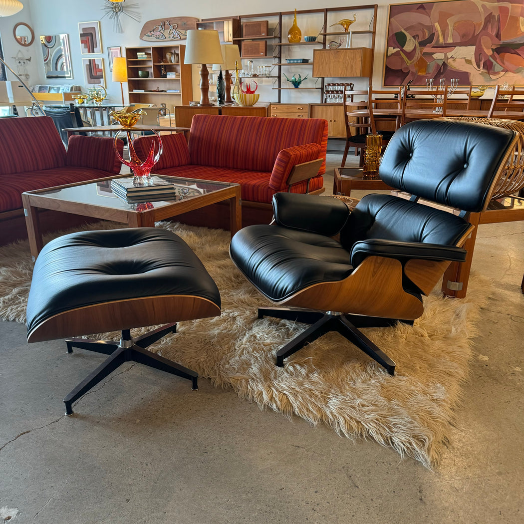 Authentic Eames Chair + Ottoman