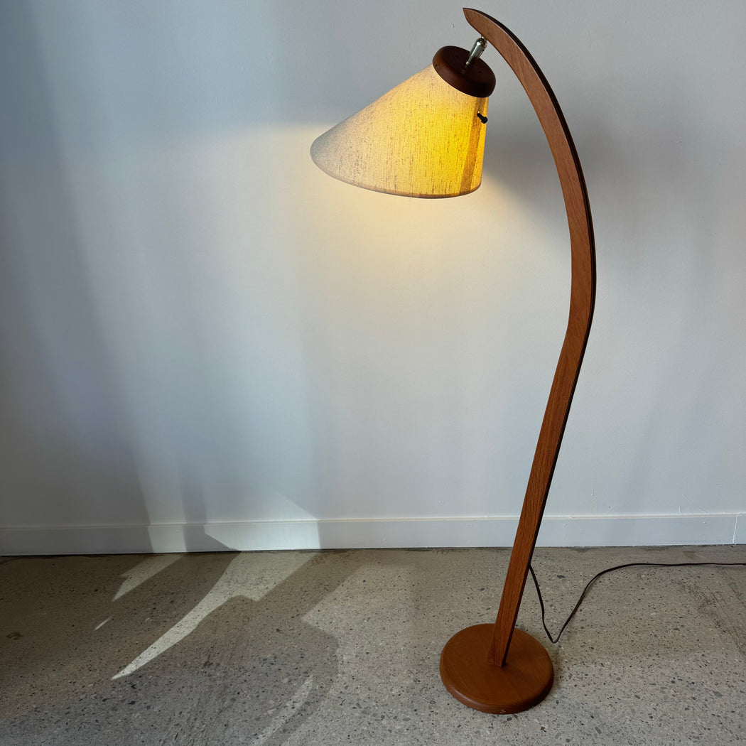 Teak Arch Floor Lamp