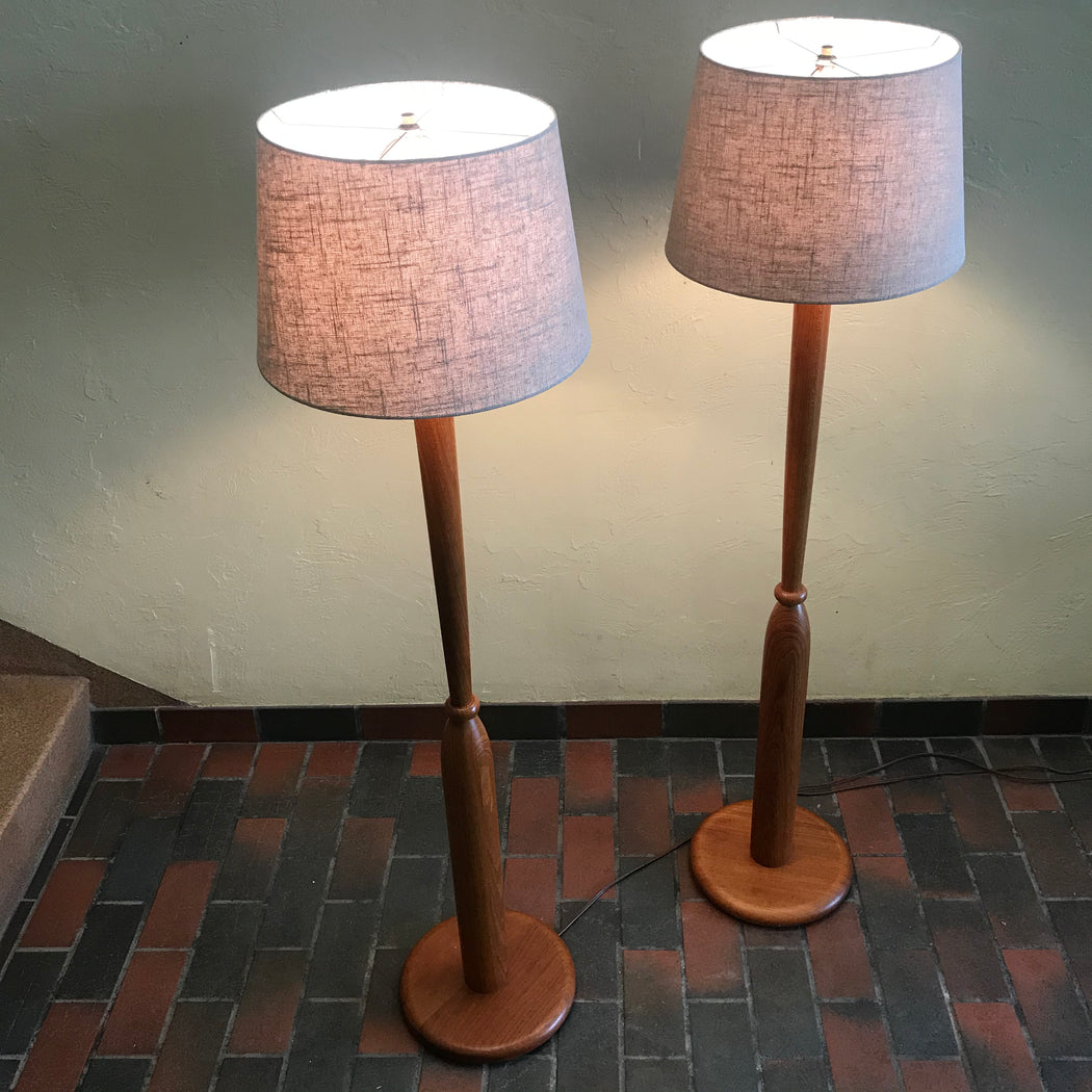 Teak Floor Lamp
