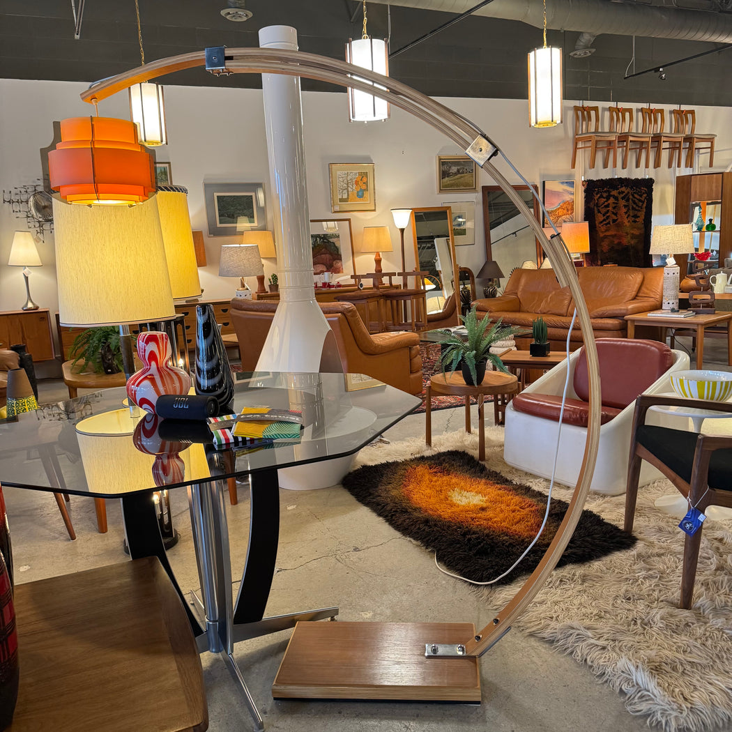 70s Bentwood Arc Lamp