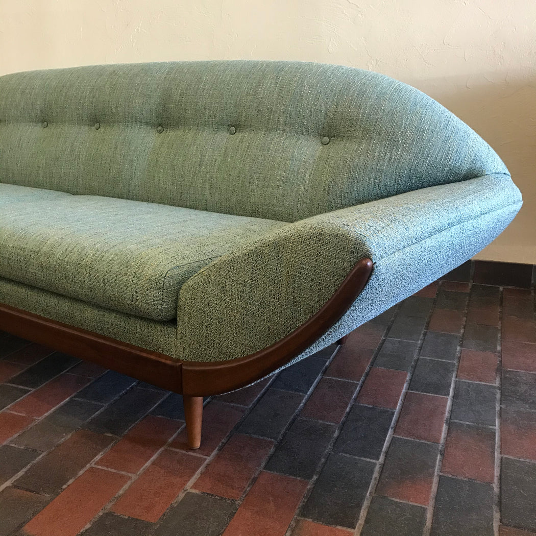 SOLD • Atomic Teal Sofa