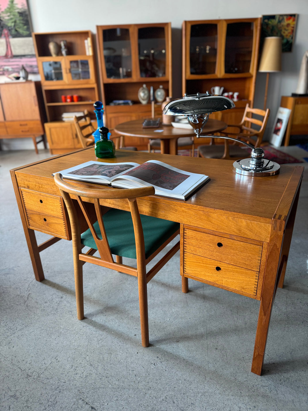 Danish Teak Desk by Vitre