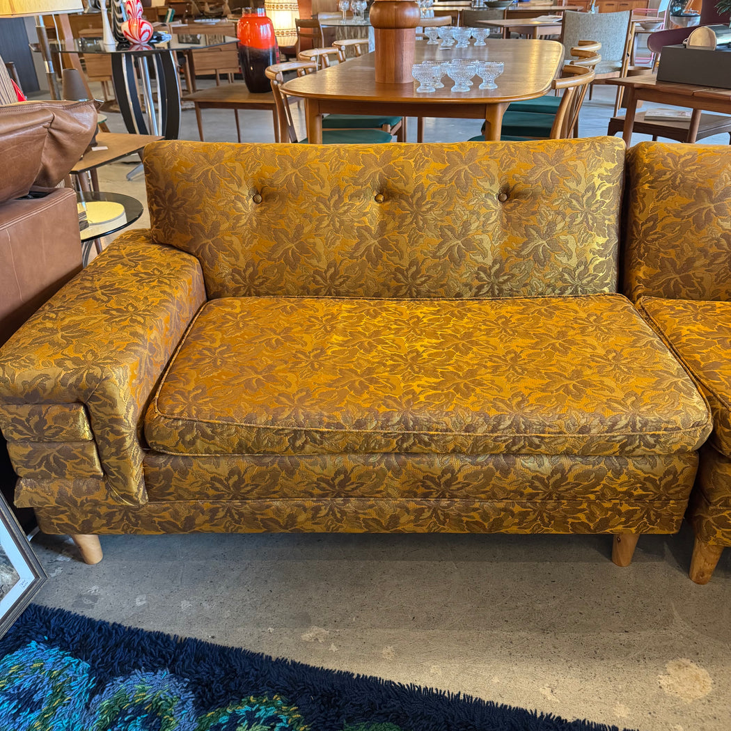 Golden Vintage Sectional Sofa