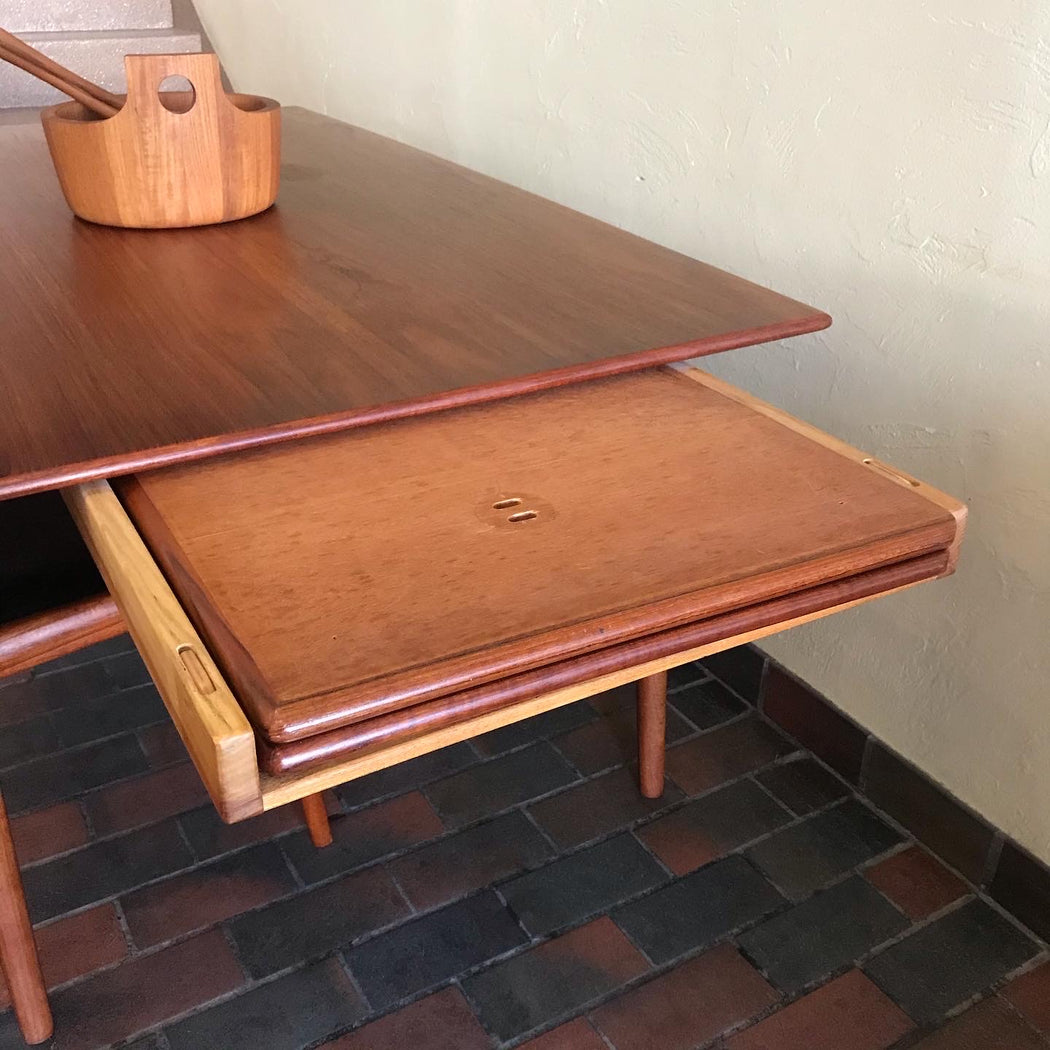 Alfred Christensen Teak Surfboard Dining Table