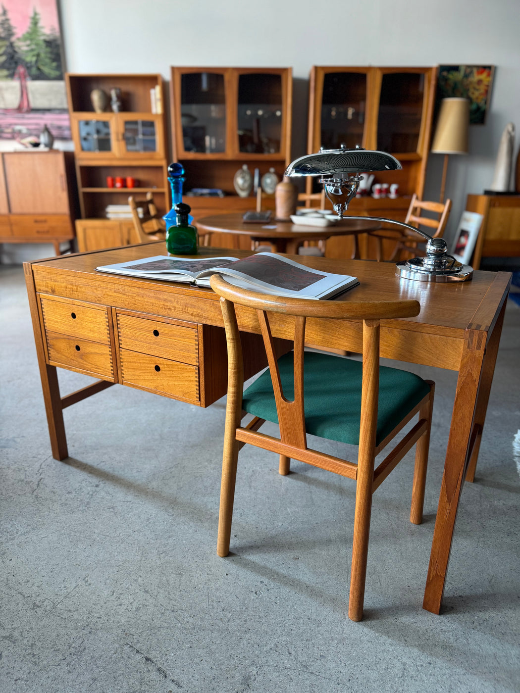 Danish Teak Desk by Vitre