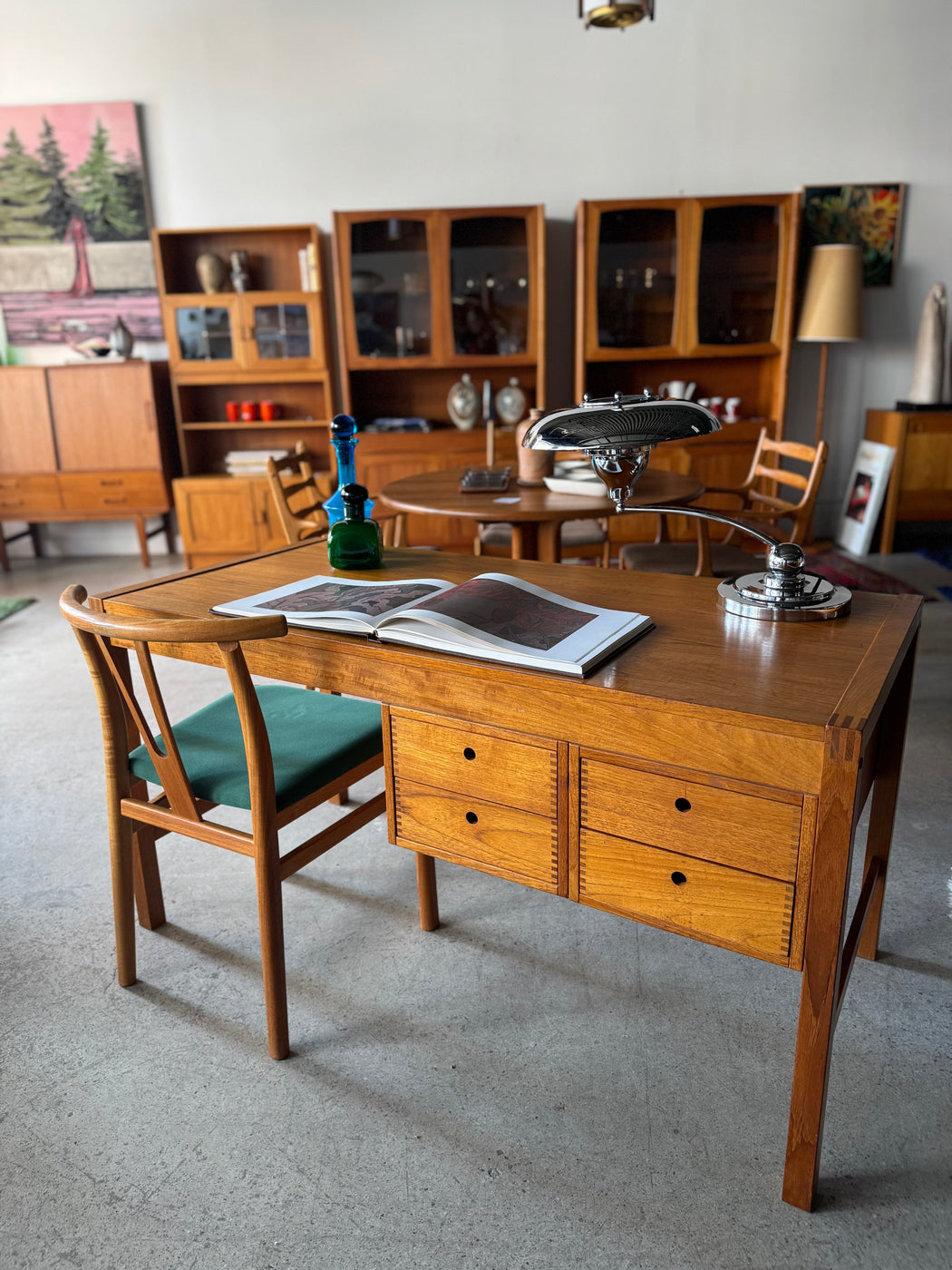 Danish Teak Desk by Vitre