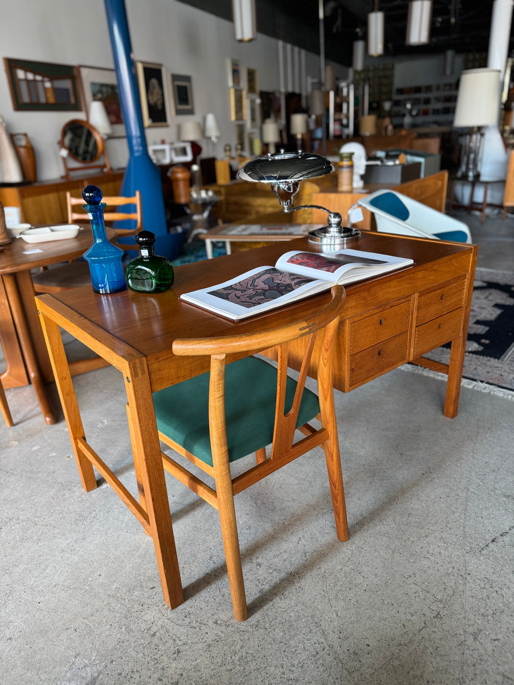 Danish Teak Desk by Vitre