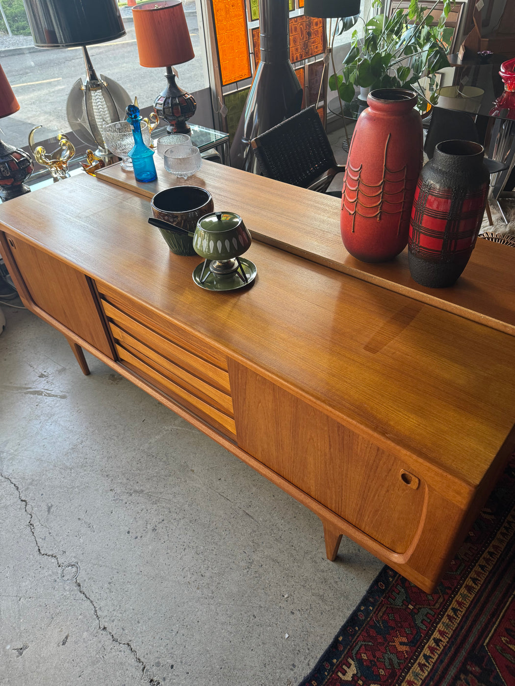 Atomic Teak Credenza