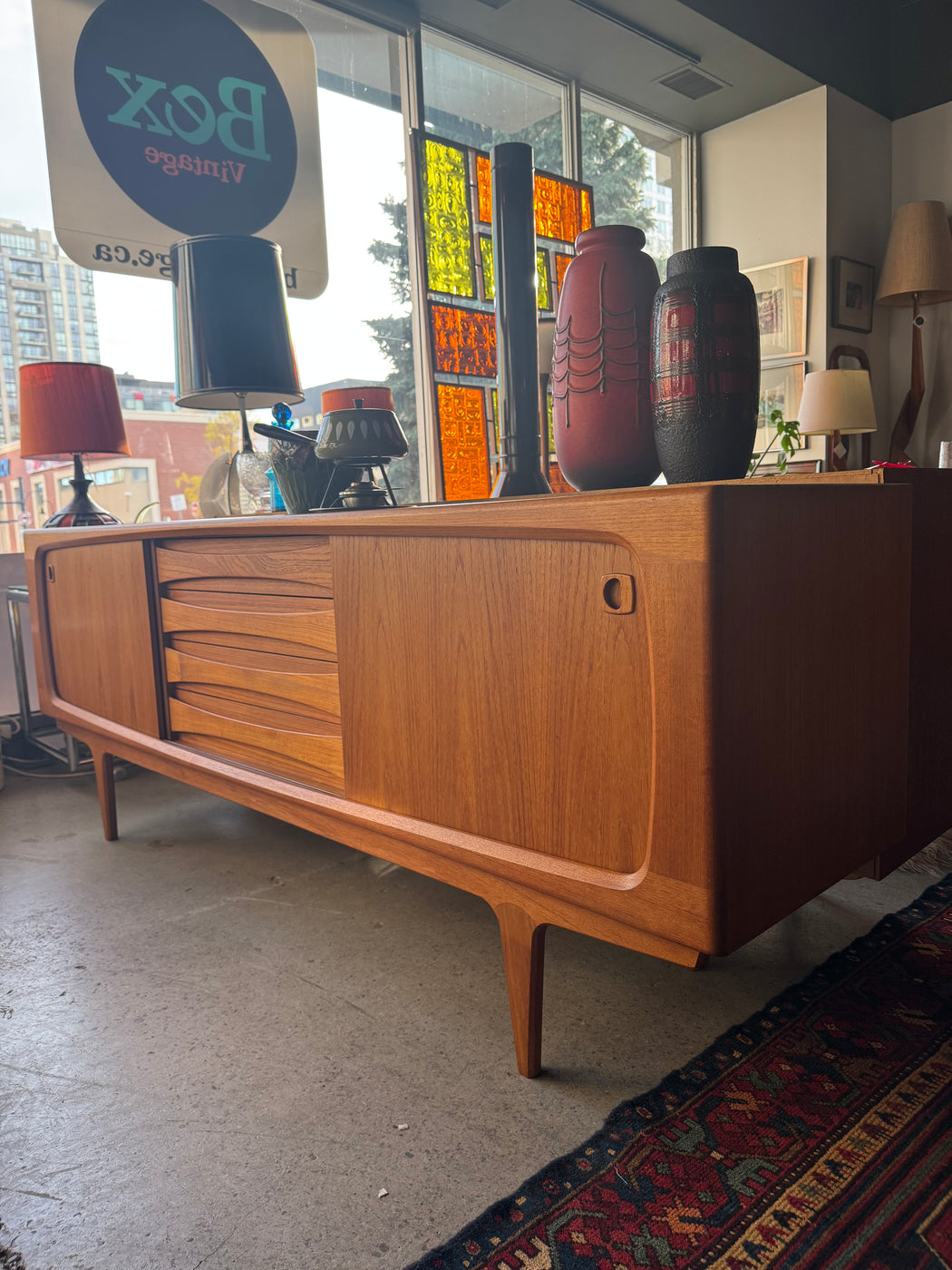 Atomic Teak Credenza