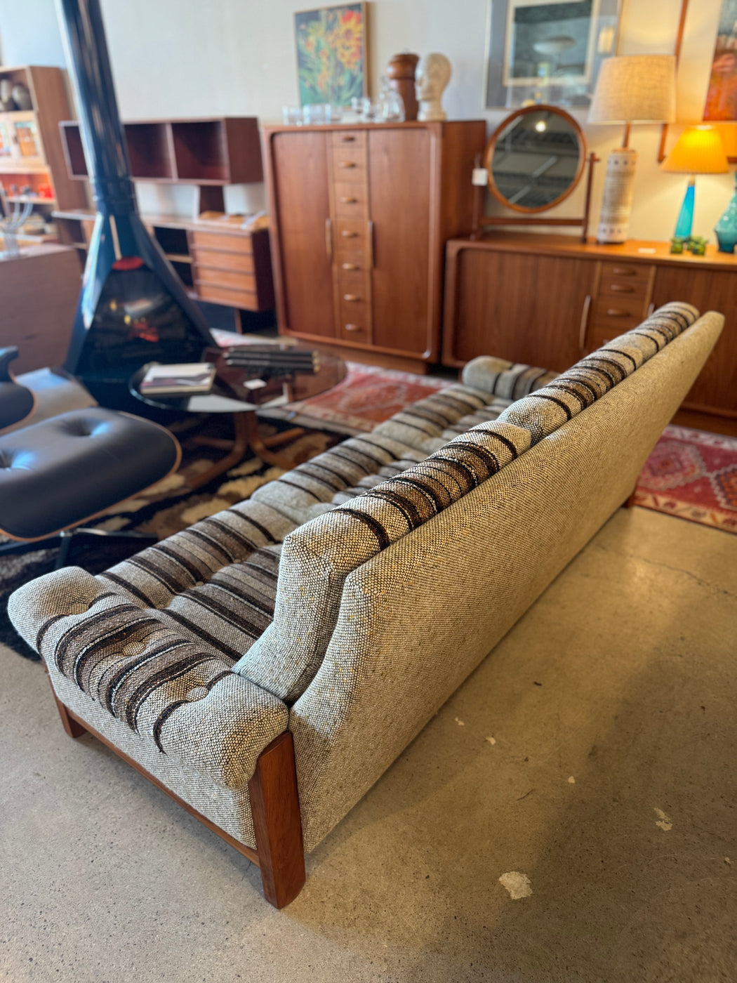 70s Teak Frame Sofa