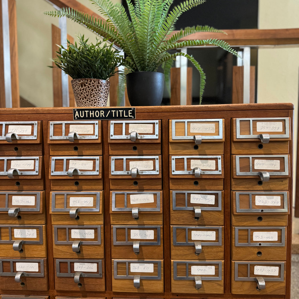 Walnut Card Catalogue Cabinet