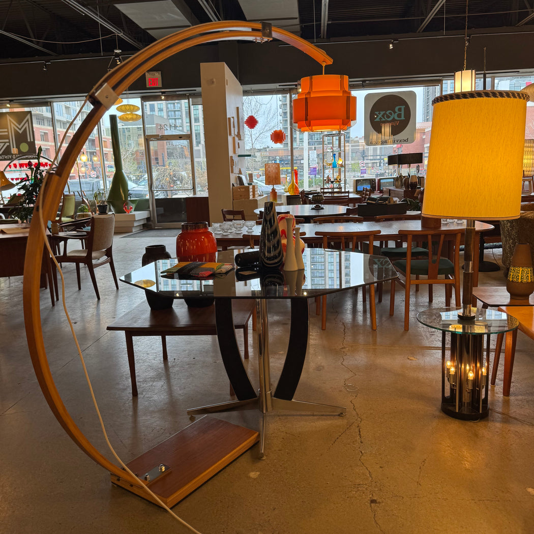 70s Bentwood Arc Lamp