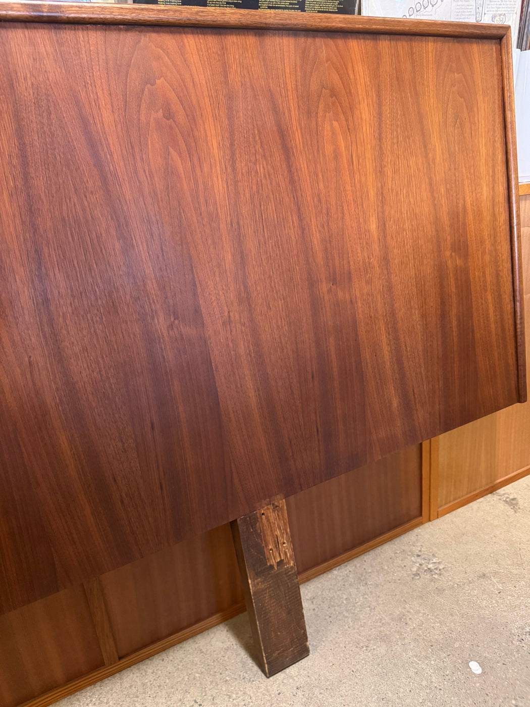 SALE • Vintage Walnut Headboard
