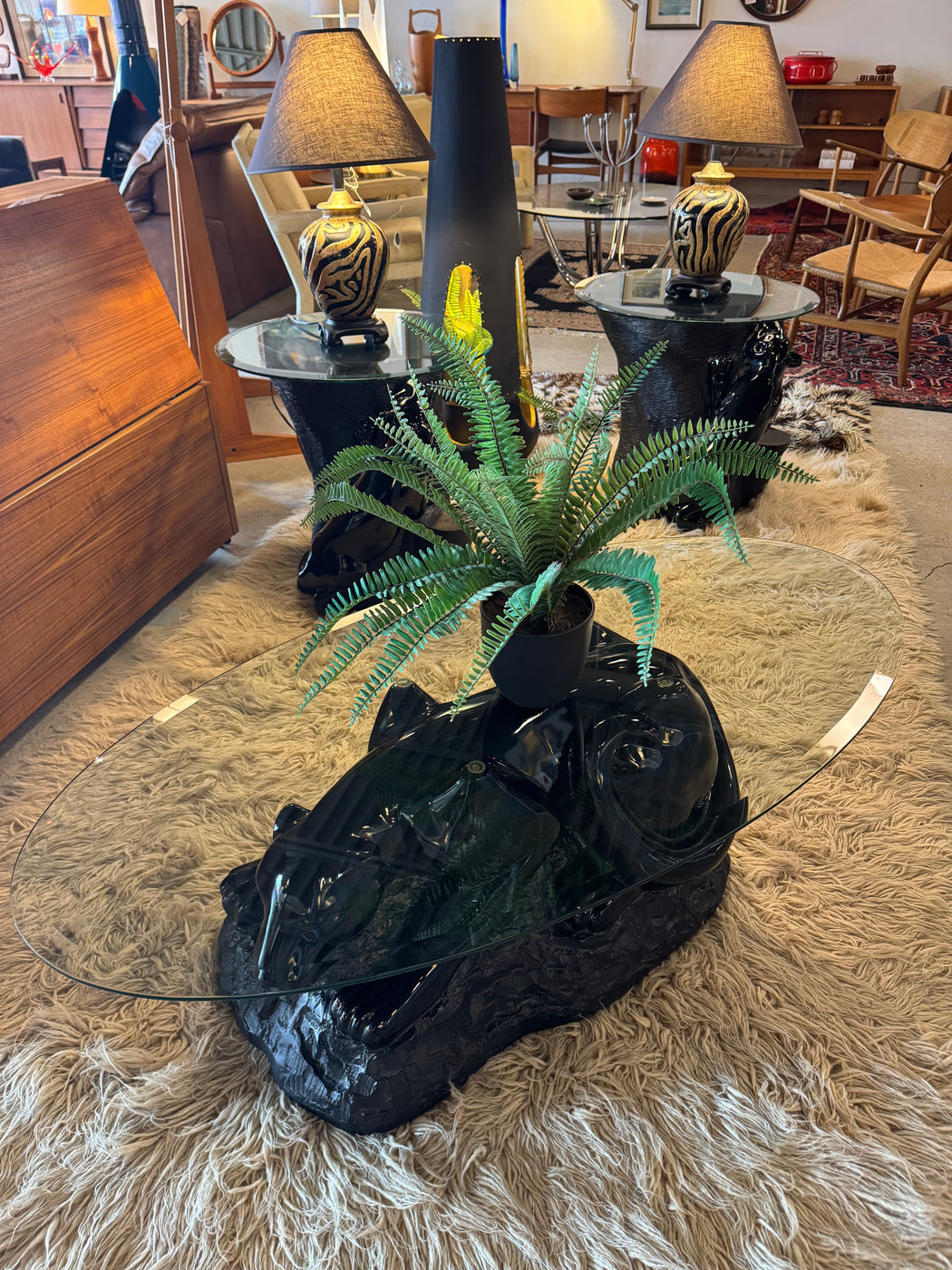 Vintage Panther Table Set