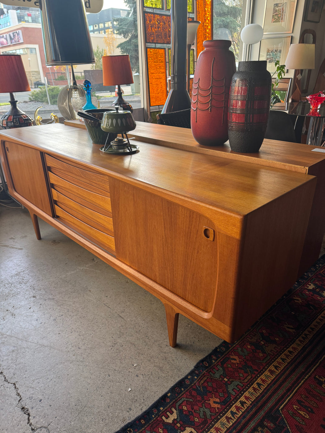 Atomic Teak Credenza