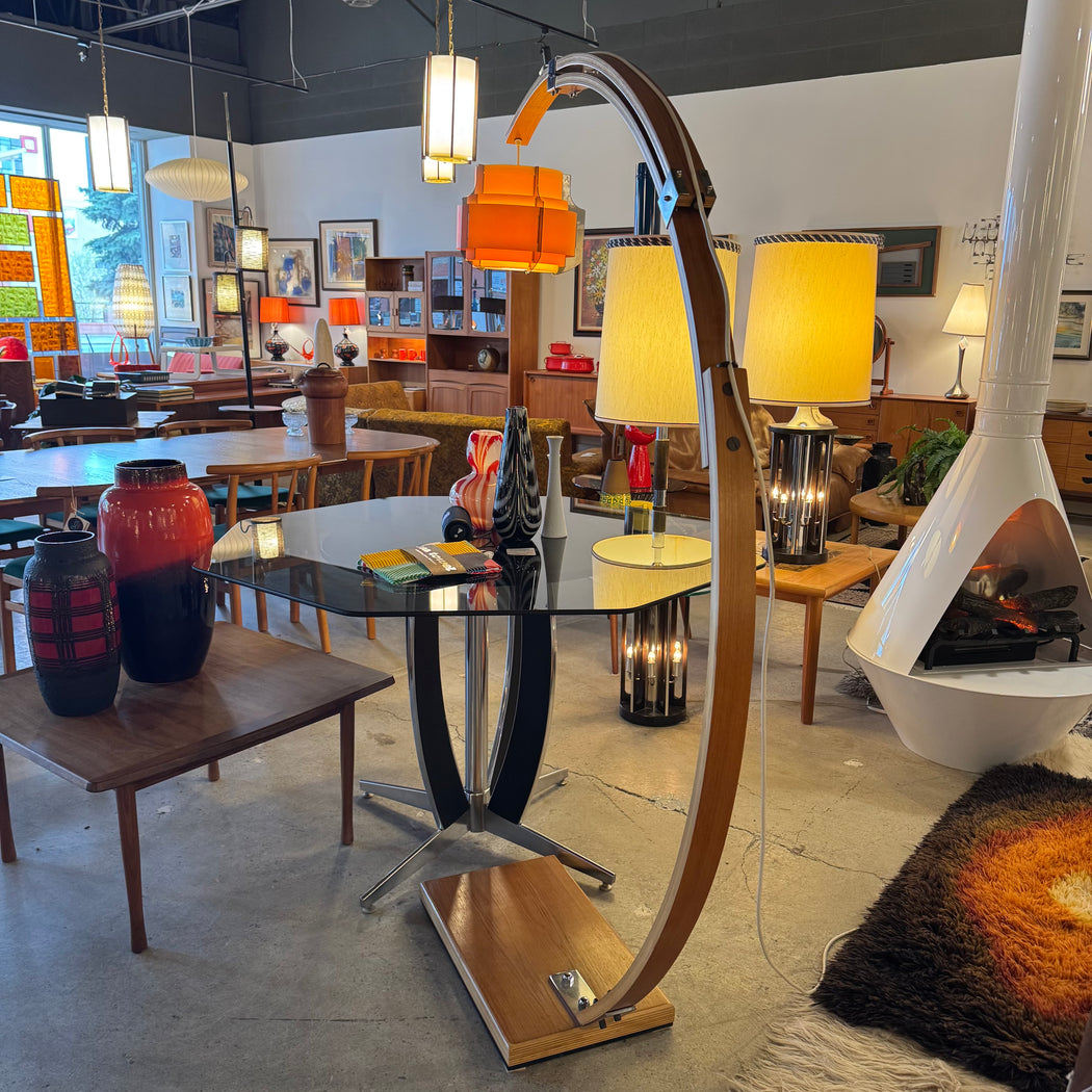 70s Bentwood Arc Lamp