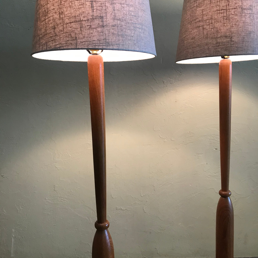 Teak Floor Lamp