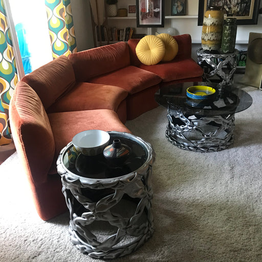 SOLD • 1970s Velvet Sectional