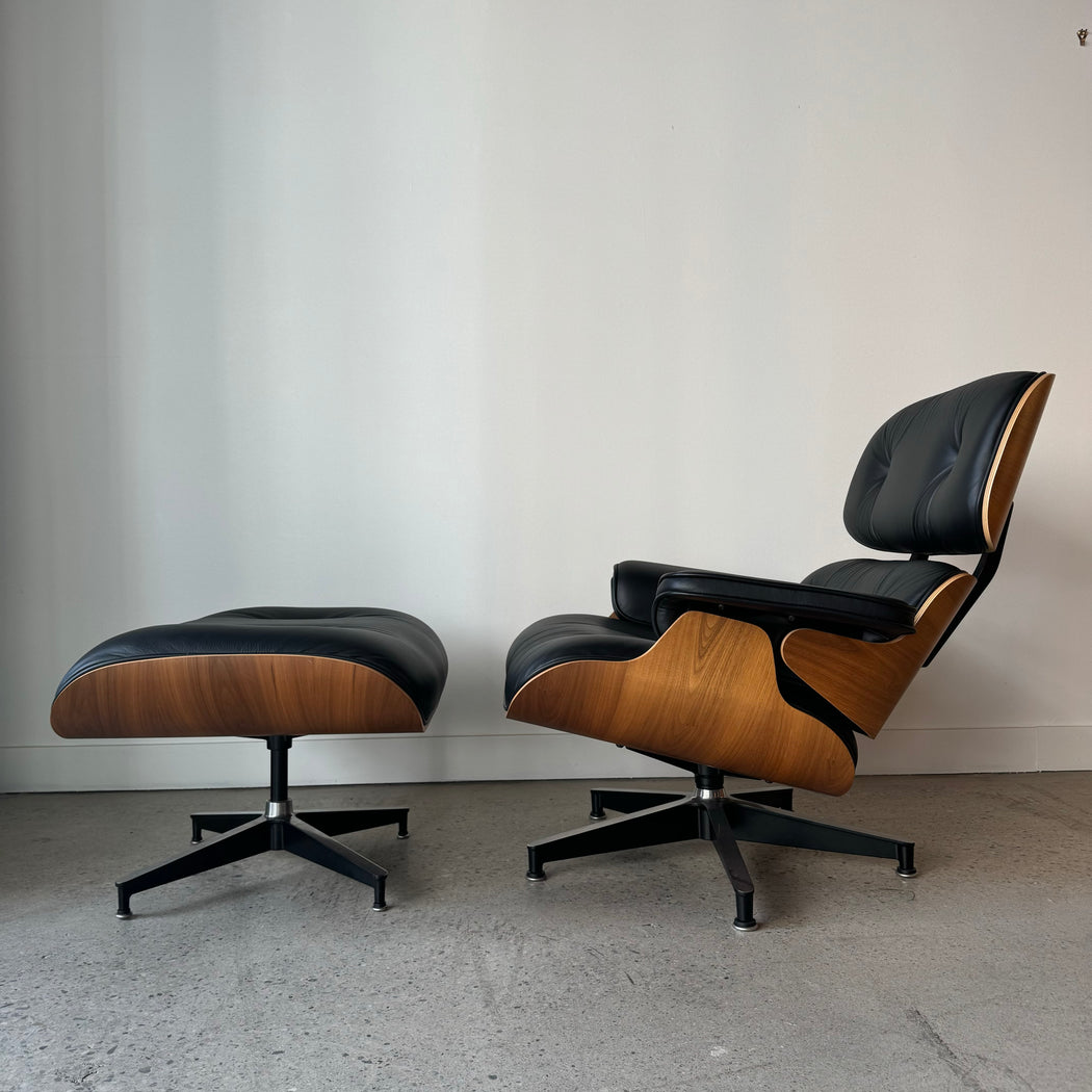 Authentic Eames Chair + Ottoman