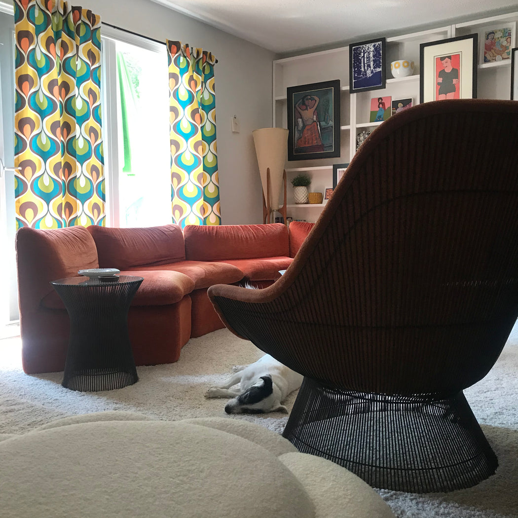 SOLD • 1970s Velvet Sectional