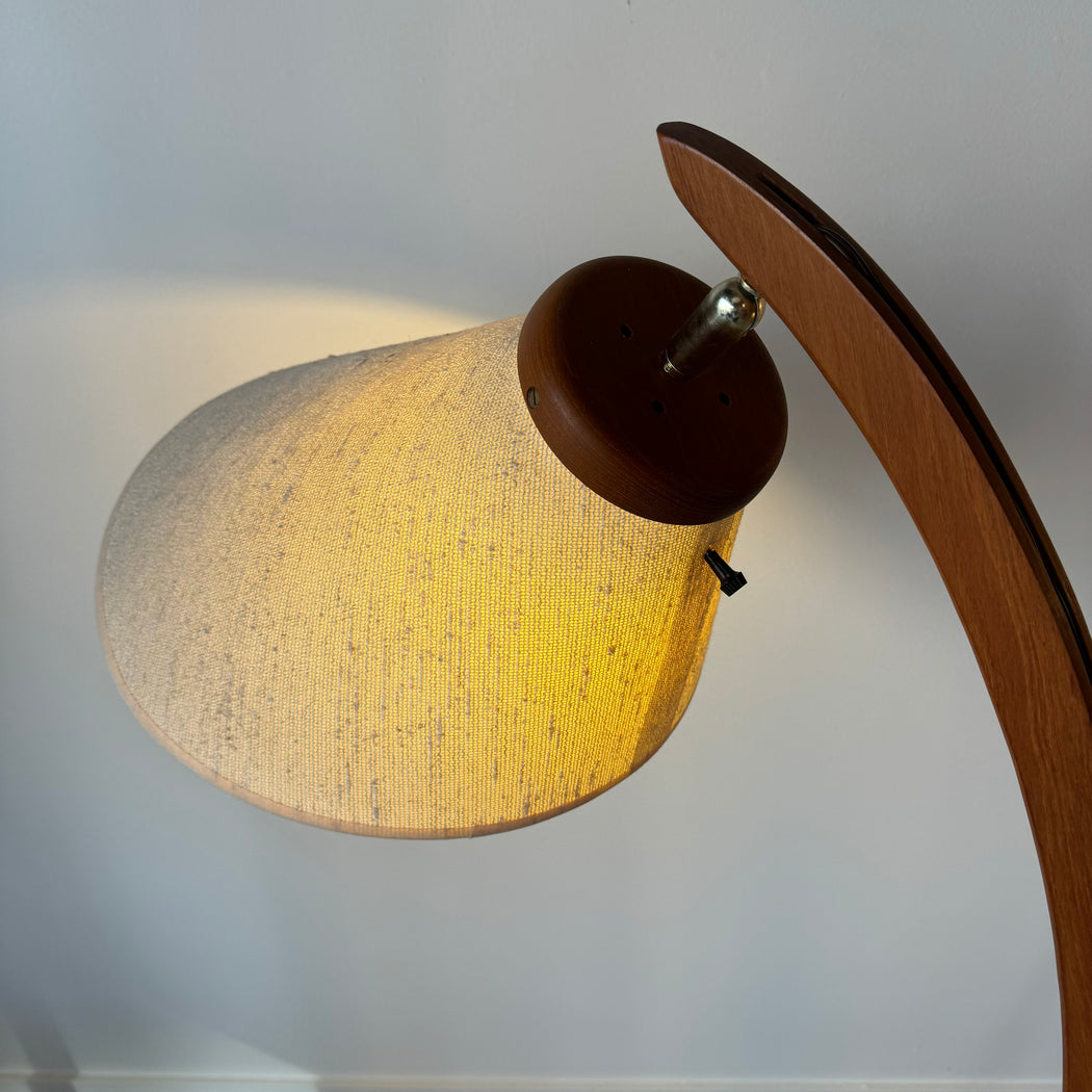 Teak Arch Floor Lamp