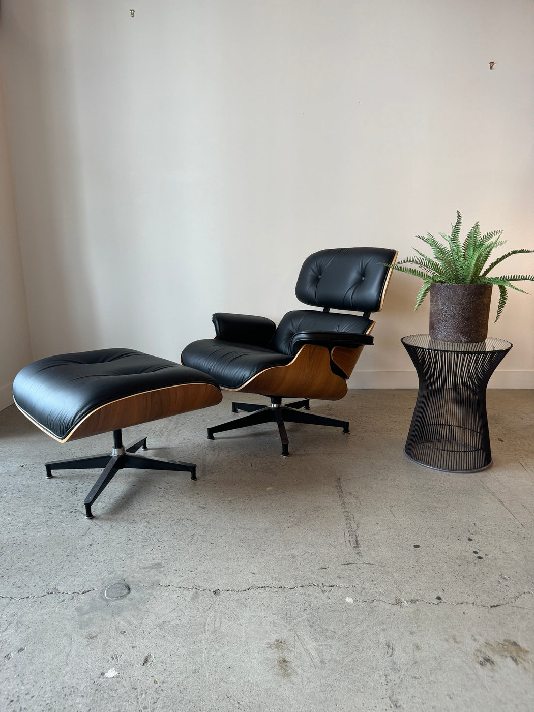 Authentic Eames Chair + Ottoman