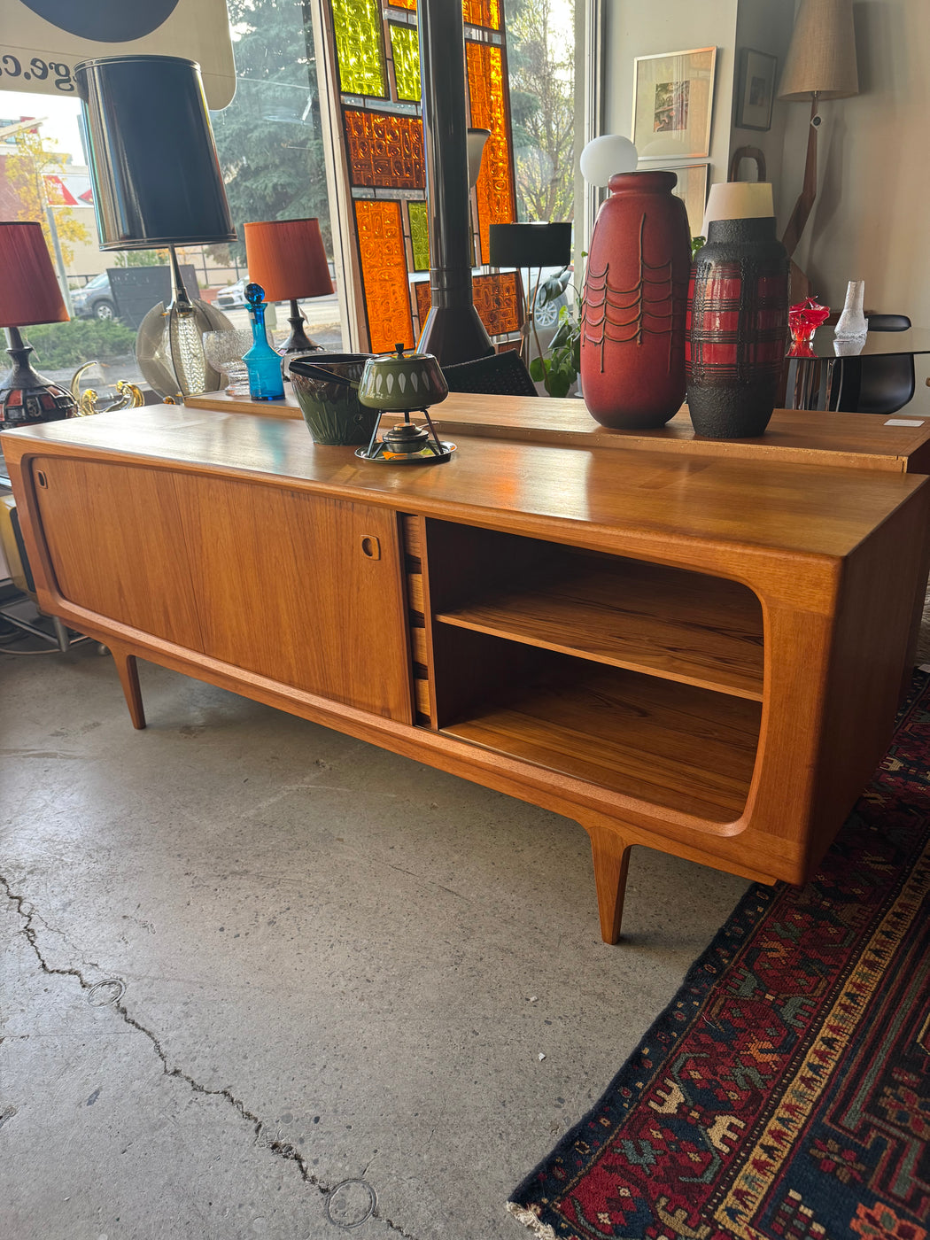 Atomic Teak Credenza