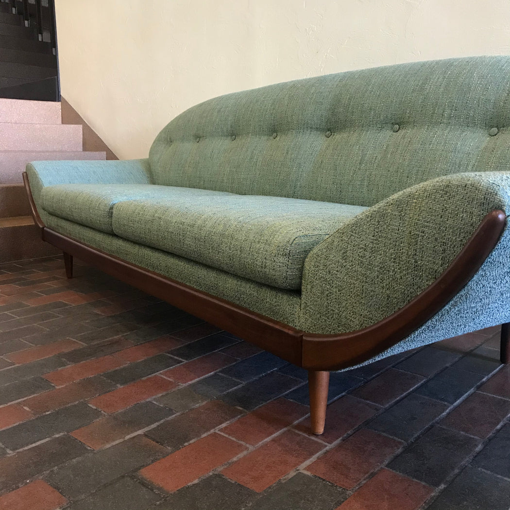 SOLD • Atomic Teal Sofa