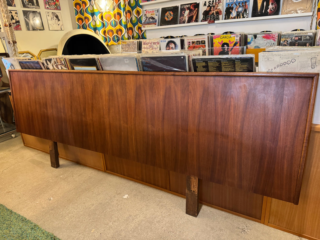 SALE • Vintage Walnut Headboard